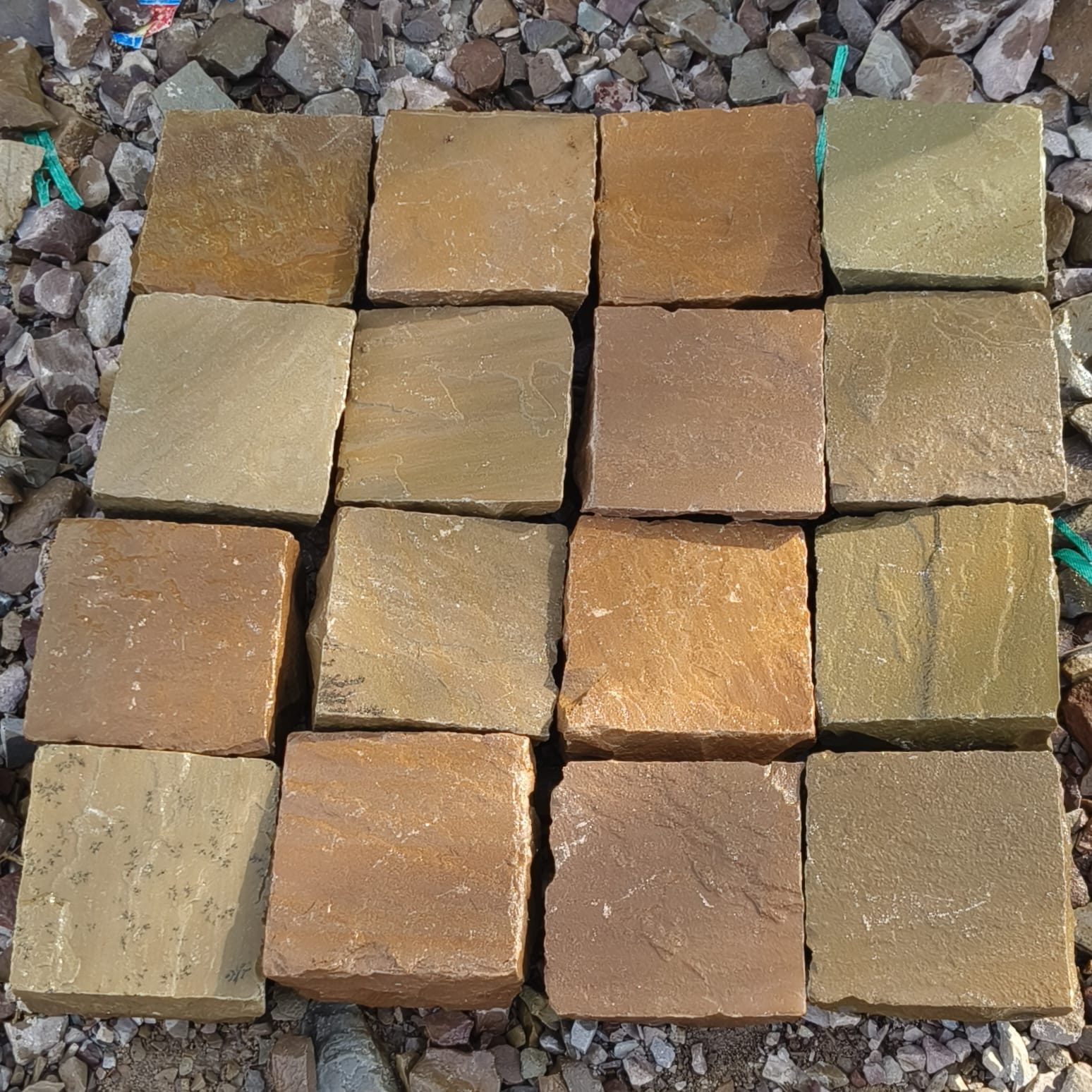 Kandla Grey sandstone paving slabs smooth calibrated finish