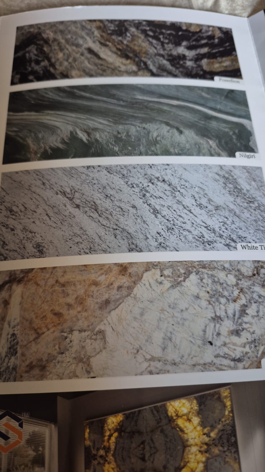 Marble stone range samples